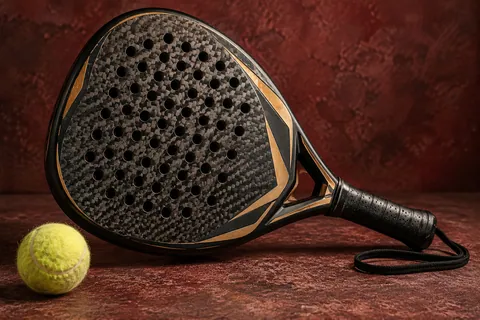 Diamond-head 12K carbon attack padel racket